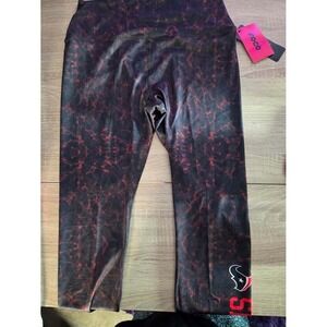 FOCO Womens XL Houston Texans NFL Team Apparel Tie Dye Leggings Pants